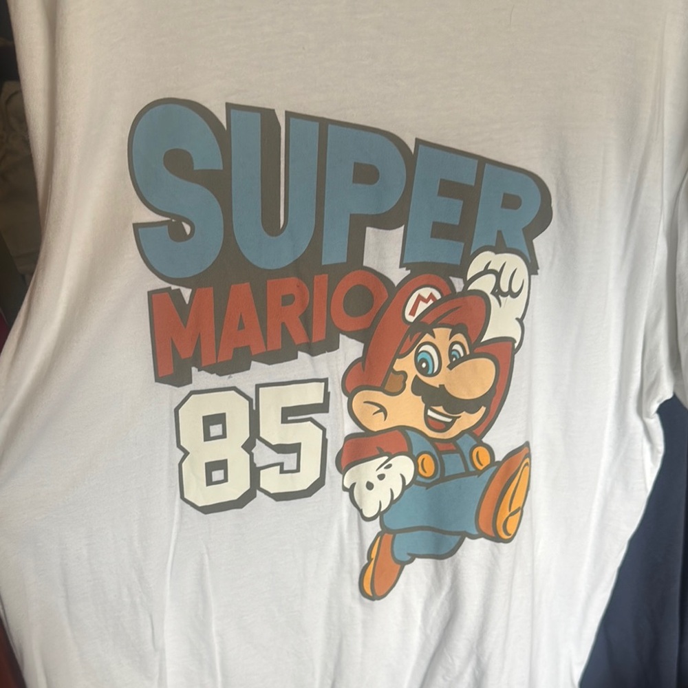Old Navy Super Mario Graphic Tee - White